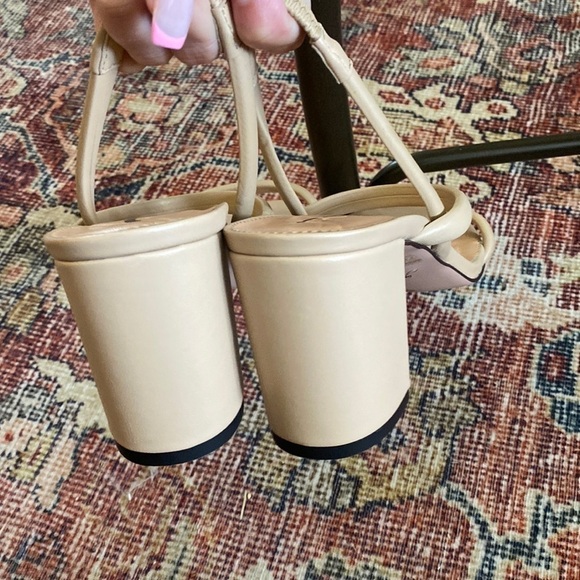 J Crew Lucie slingback block-heel sandals in leather BE786 - Picture 7 of 7